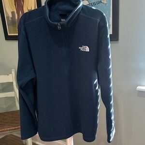 The North Face Teal Quarter-Zip Fleece Sweatshirt Sweater XXL Mens